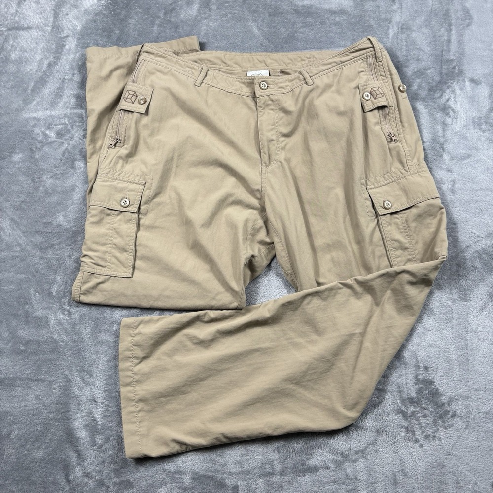 Clothing Arts Pants Mens 40x32 Beige PCubed Cargo Pick Pocket Proof Nylon Travel
